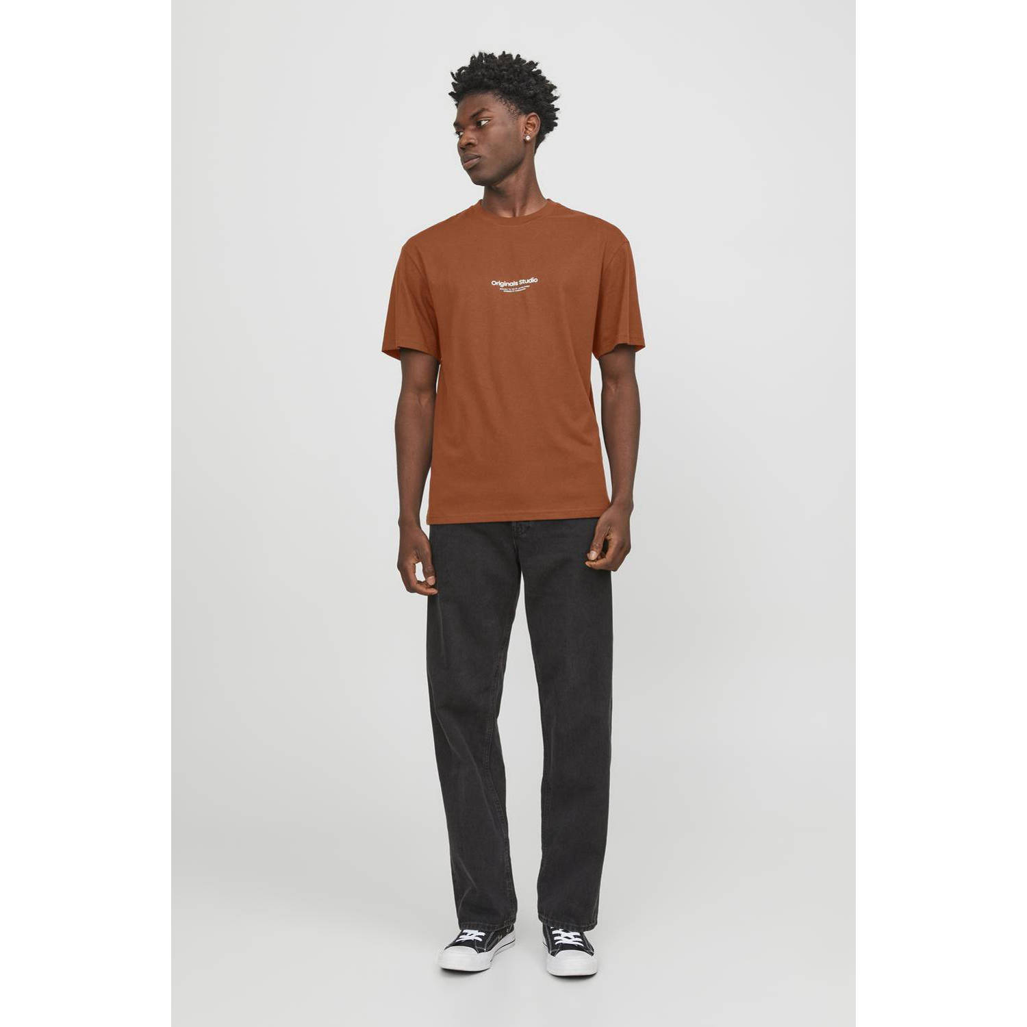 JACK & JONES ORIGINALS regular fit T-shirt JORVESTERBRO met printopdruk
