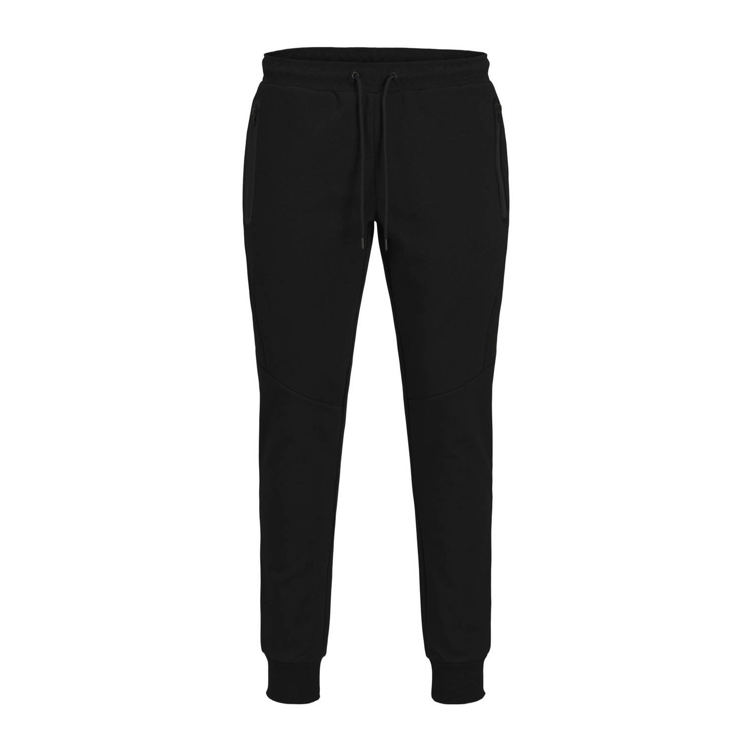 JACK & JONES PANTS STUDIO slim fit joggingbroek JPSTWILL zwart