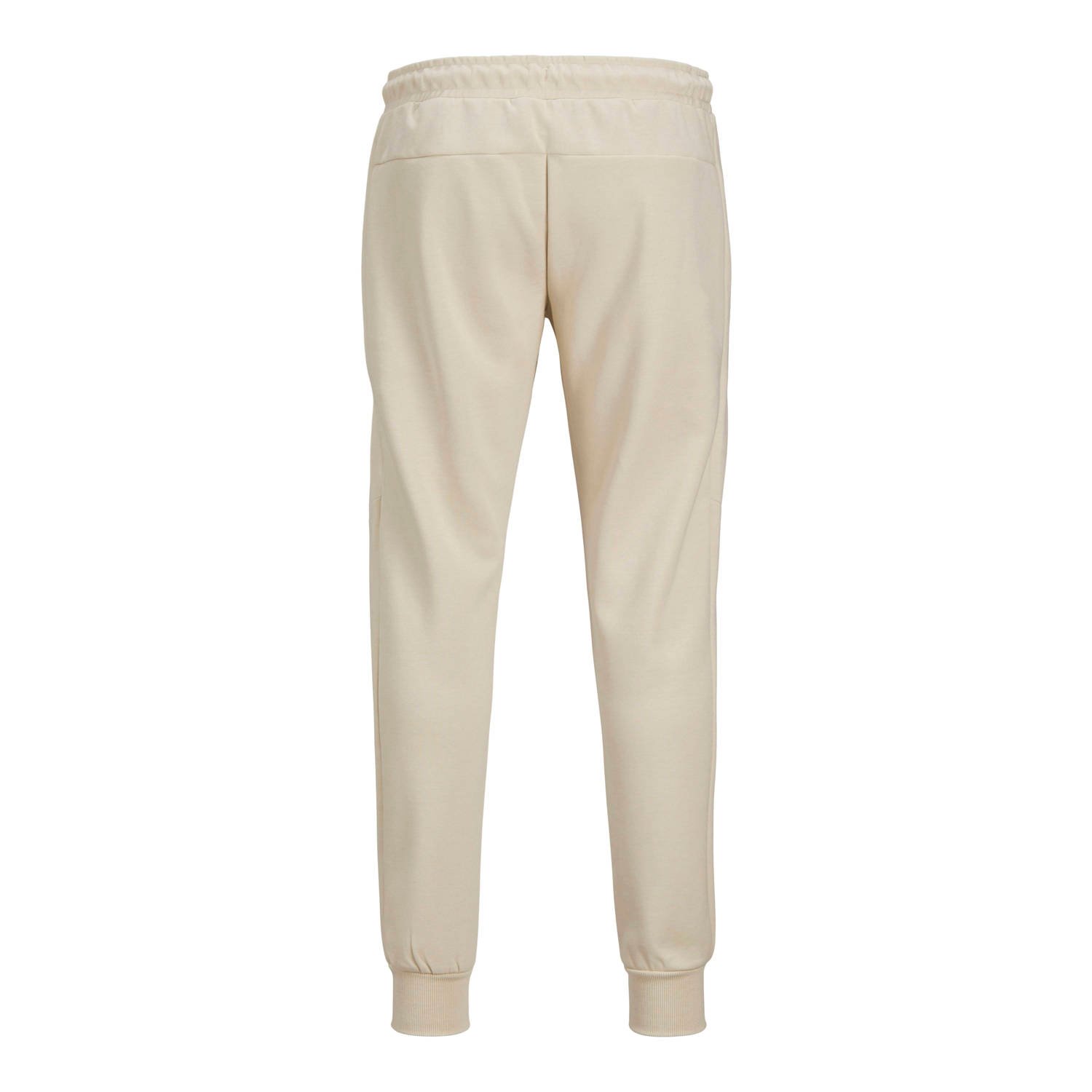 JACK & JONES PANTS STUDIO gemêleerde slim fit joggingbroek JPSTWILL moonbeam
