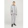 JACK & JONES PANTS STUDIO gemêleerde slim fit joggingbroek JPSTWILL light grey melange