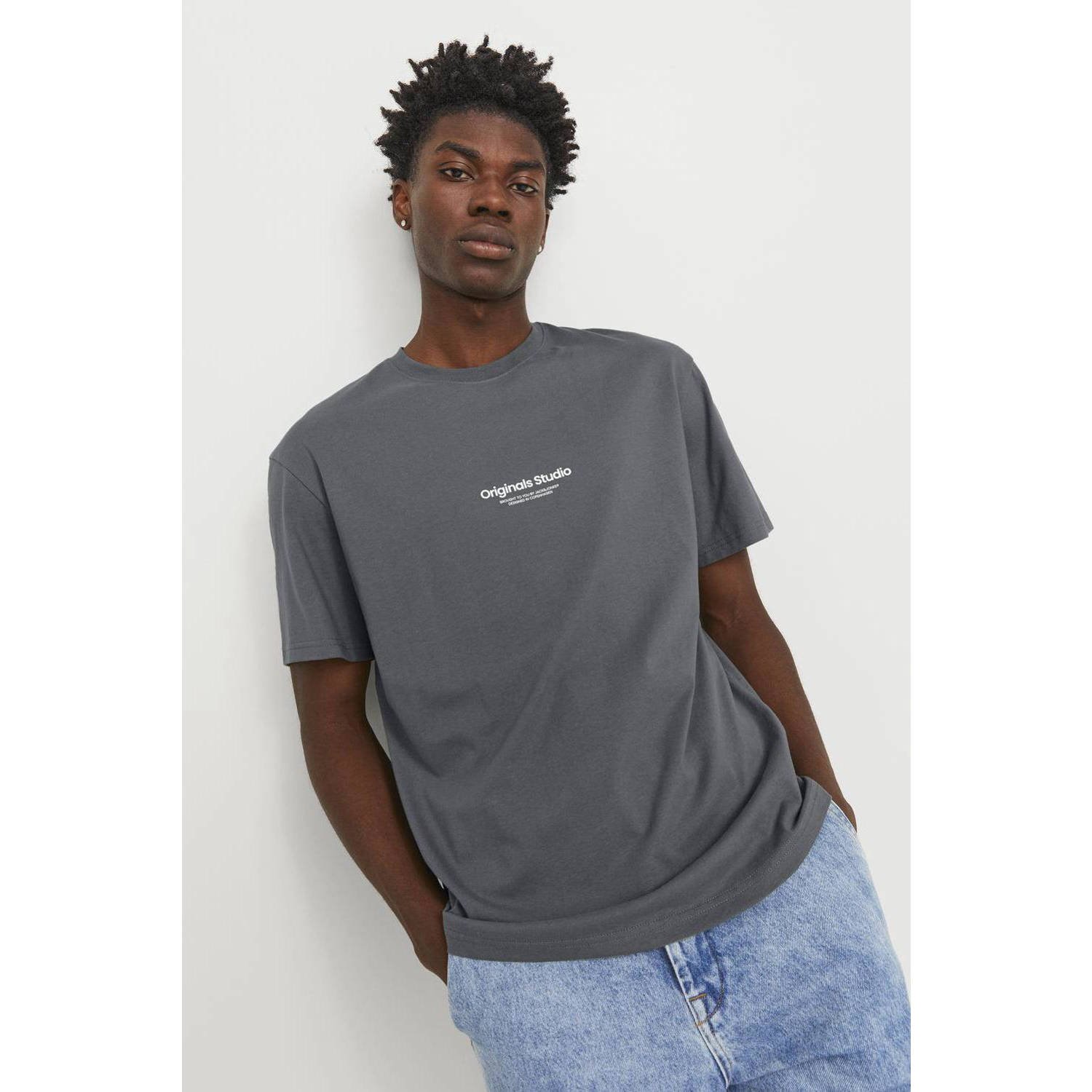 JACK & JONES ORIGINALS regular fit T-shirt JORVESTERBRO met printopdruk