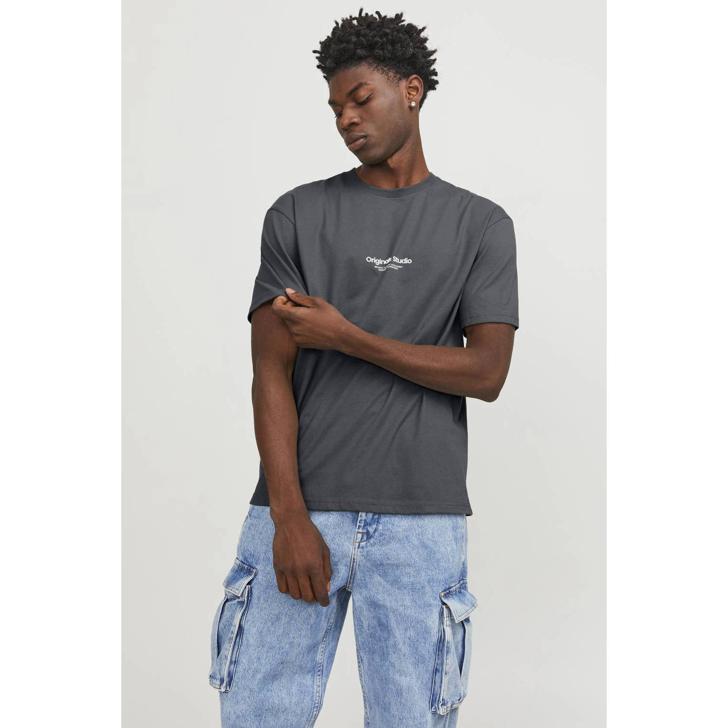 JACK & JONES ORIGINALS regular fit T-shirt JORVESTERBRO met printopdruk