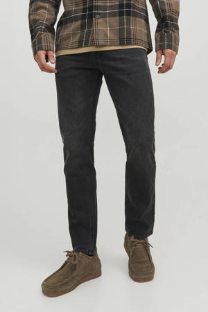 taperd fit jeans JJIMIKE JJORIGINAL zwart