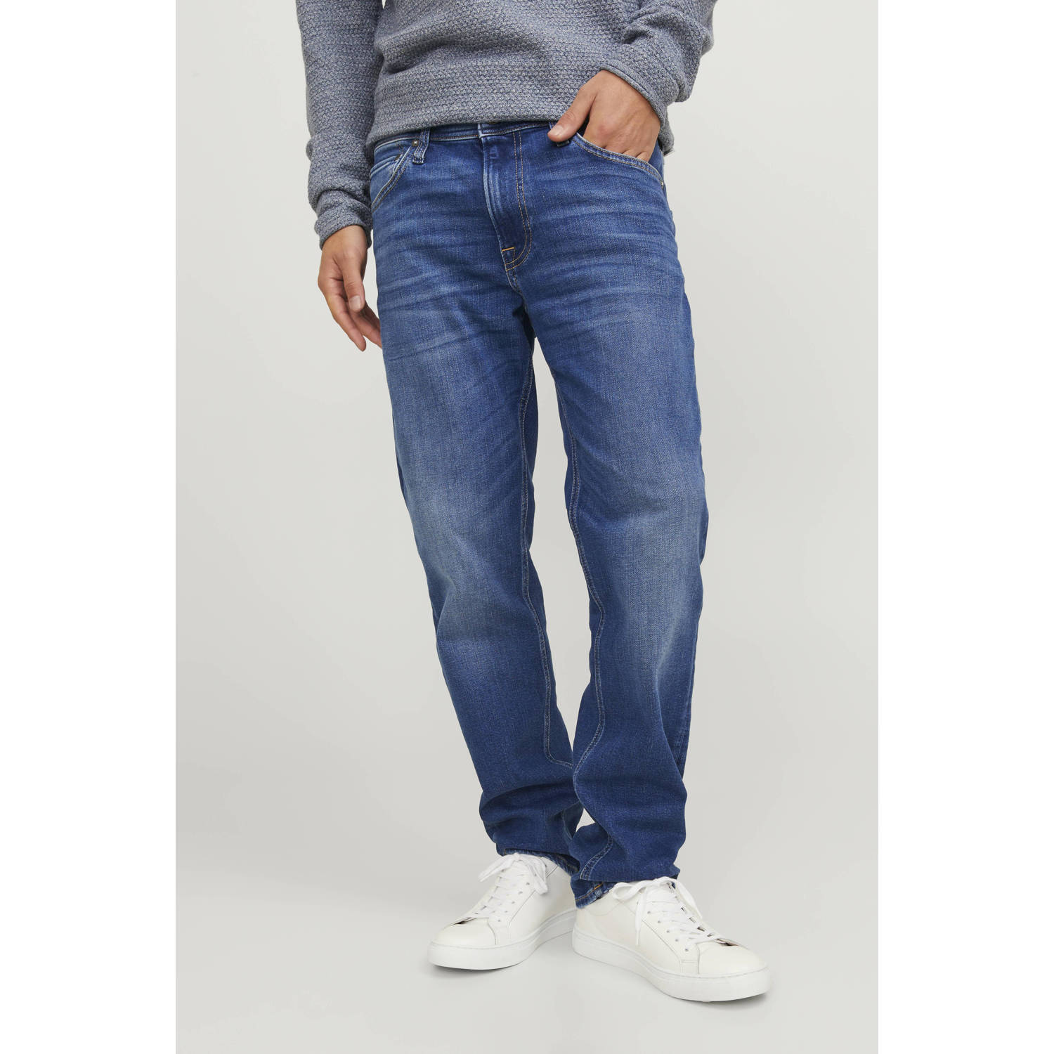 JACK & JONES JEANS INTELLIGENCE regular fit jeans JJICLARK blue denim
