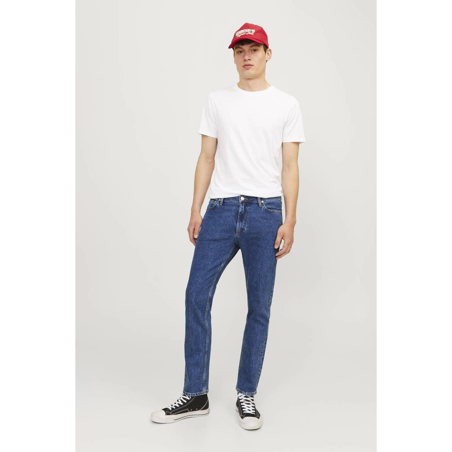 JACK & JONES JEANS INTELLIGENCE regular fit jeans JJICLARK JJEVAN AM 995 blauw
