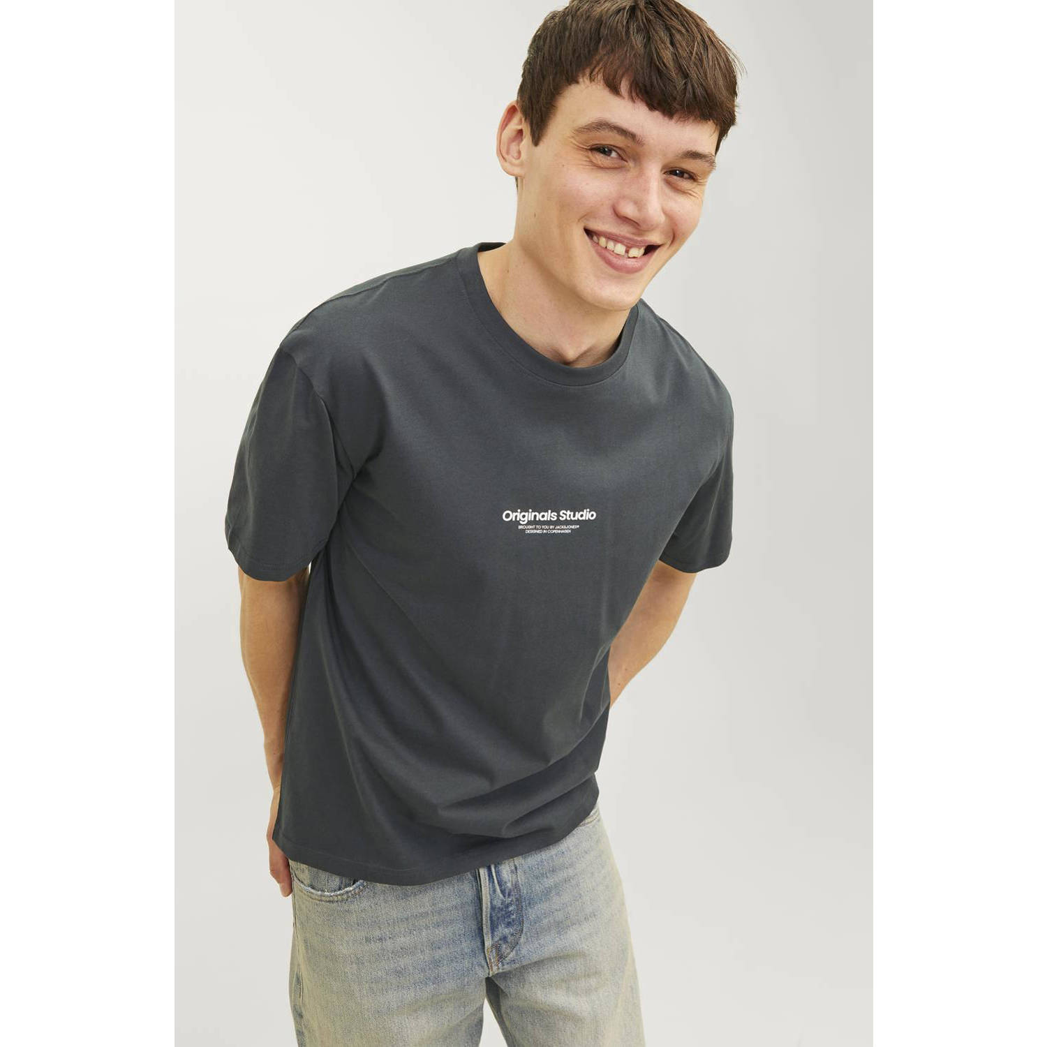 JACK & JONES ORIGINALS regular fit T-shirt JORVESTERBRO met printopdruk