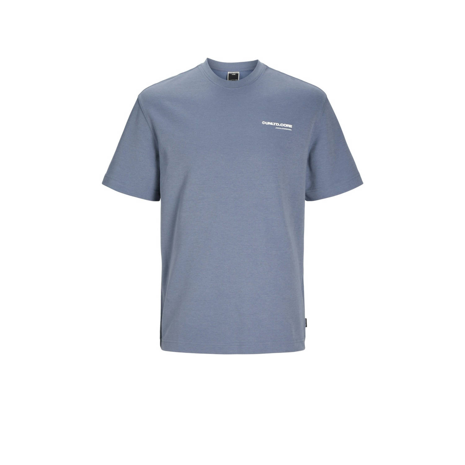 JACK & JONES CORE T-shirt JCOAERO met backprint paars