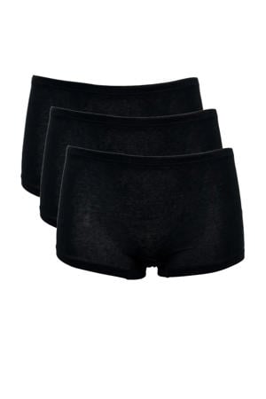 short (set van 3) zwart
