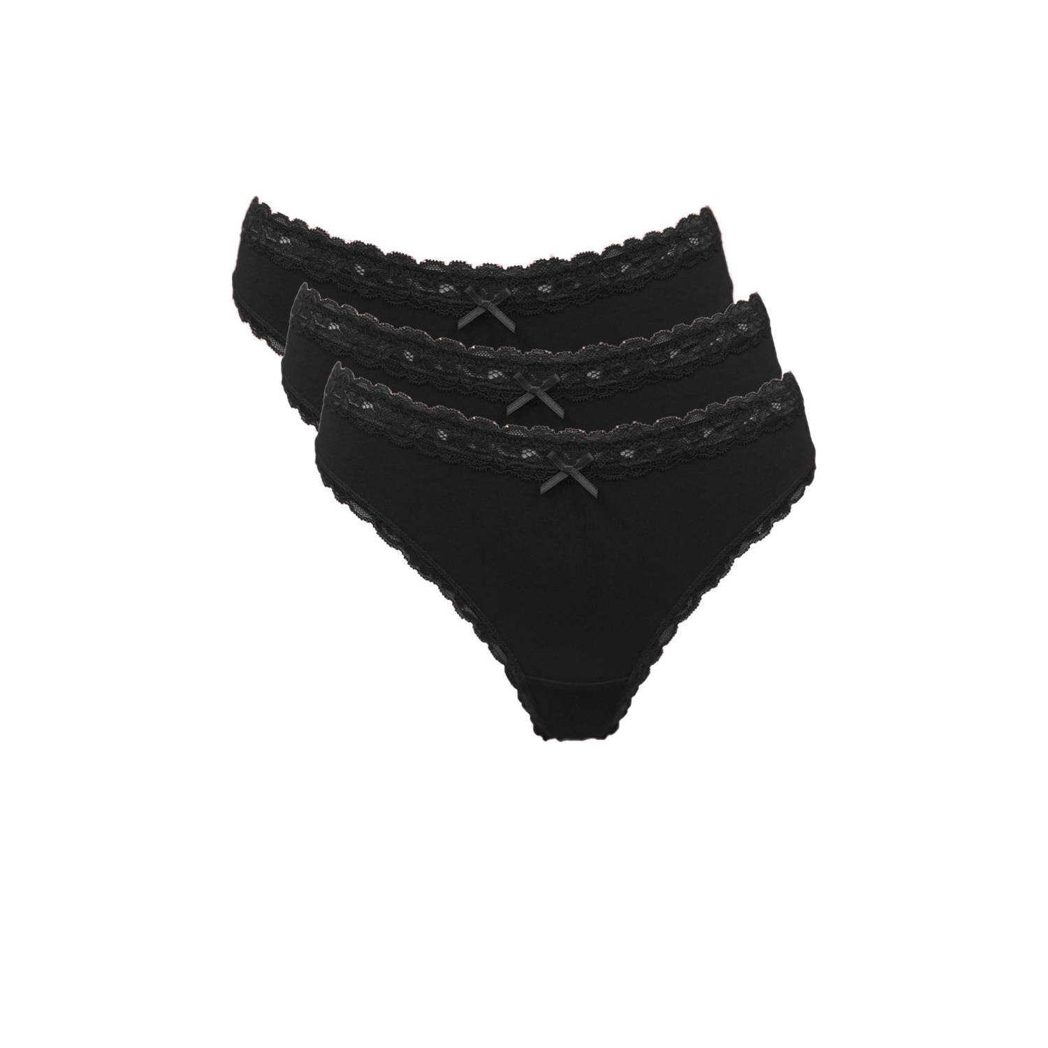 My Basic by After Eden string (set van 3) zwart