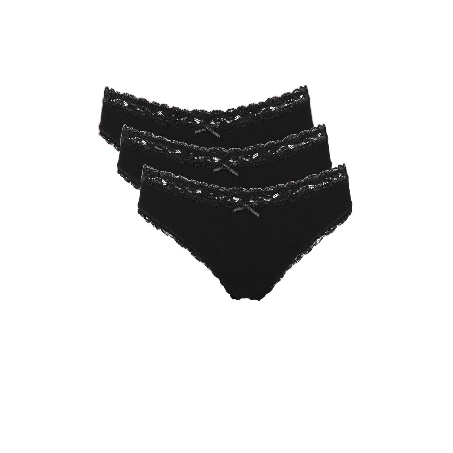 My Basic by After Eden slip (set van 3) zwart