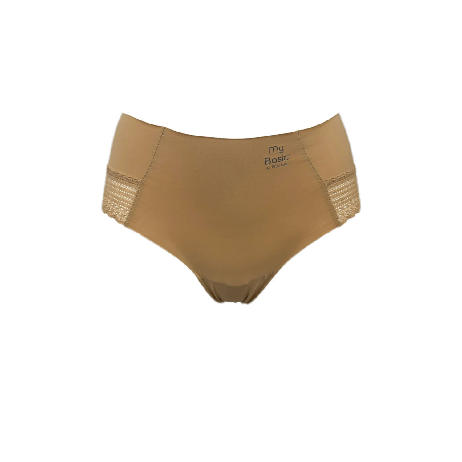 My Basic by After Eden naadloze hipster met kant (set van 3) beige