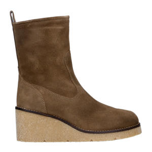   suède enkellaarzen taupe
