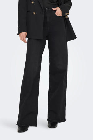 high waist wide leg jeans ONLHOPE black denim