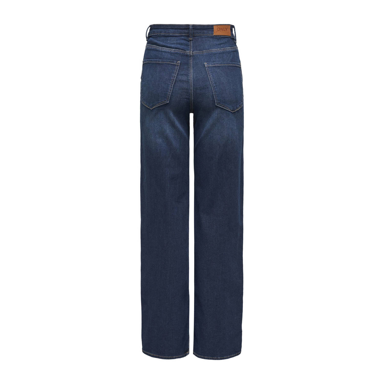 ONLY high waist wide leg jeans ONLHOPE-LUSH dark blue denim
