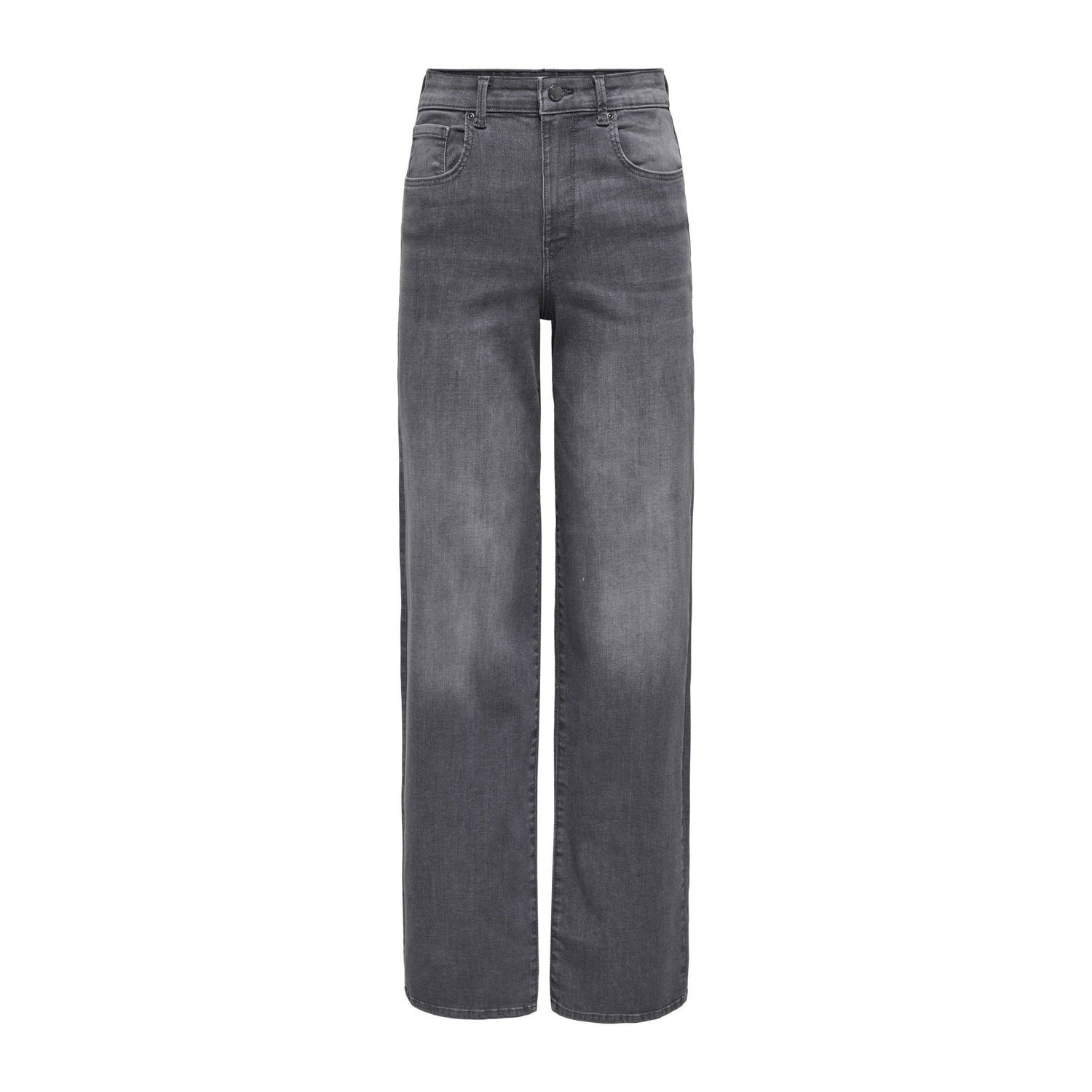 ONLY high waist wide leg jeans ONLHOPE-LUSH grey denim