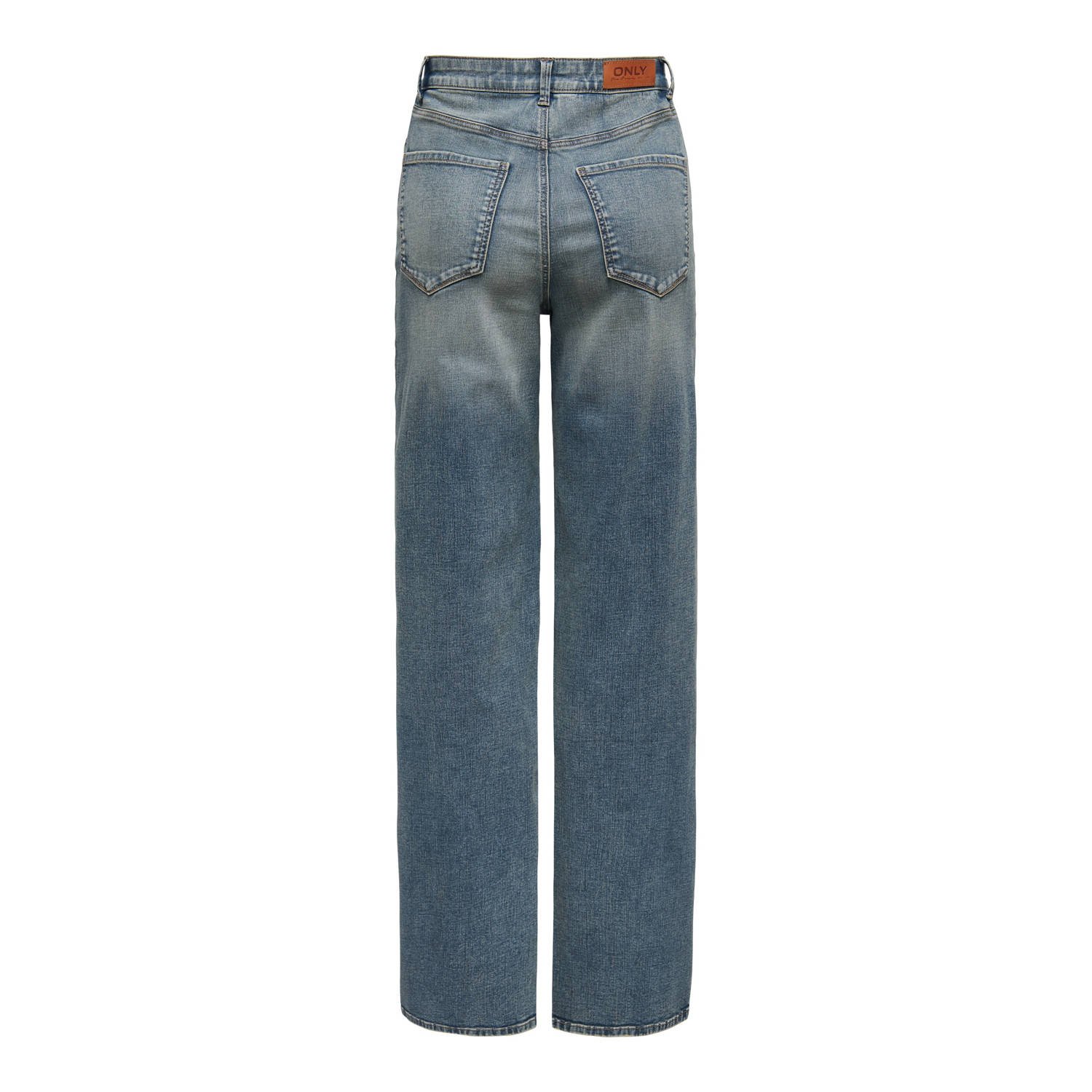 ONLY high waist wide leg jeans ONLHOPE-LUSH dark blue denim