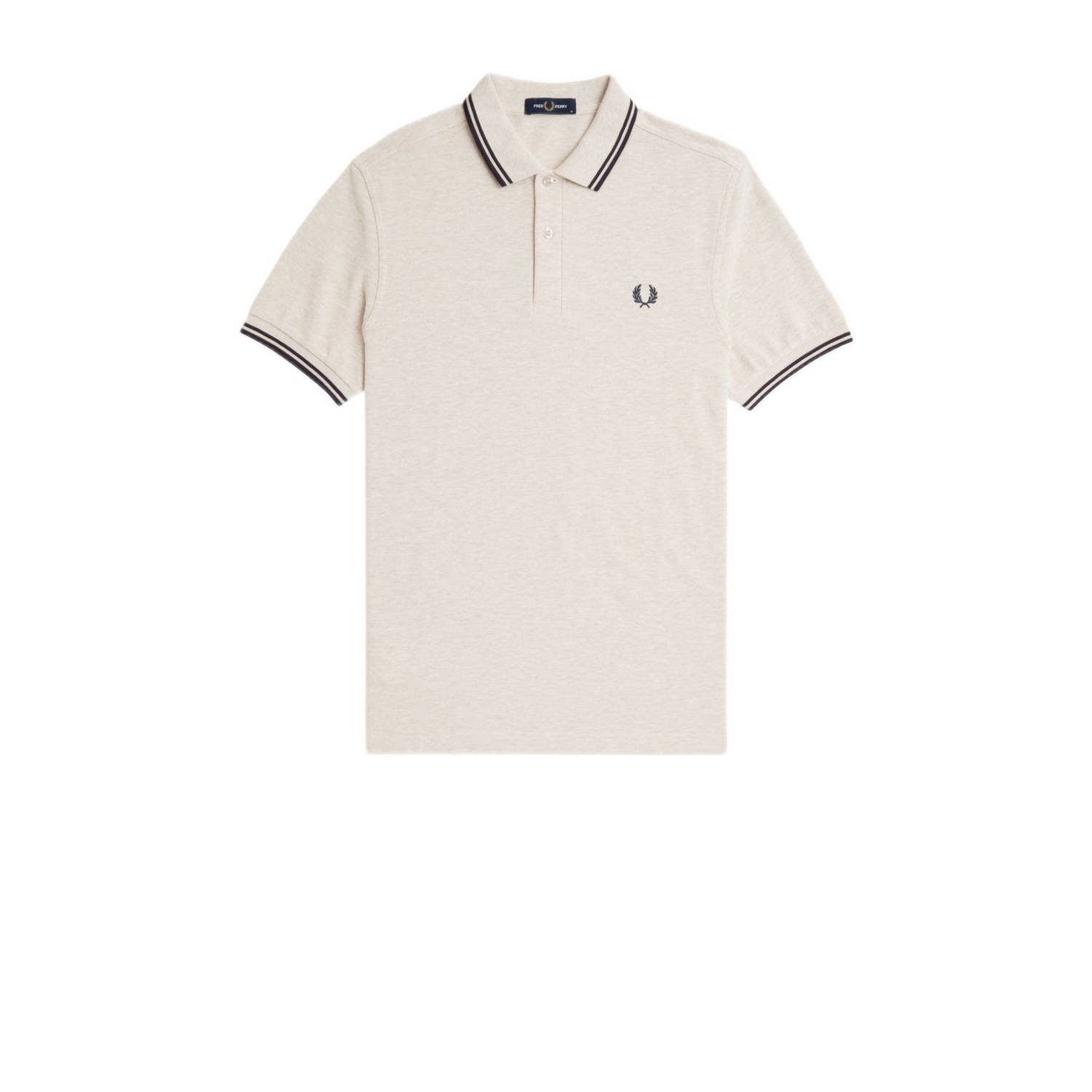Fred Perry regular fit polo TWIN TIPPED met contrastbies
