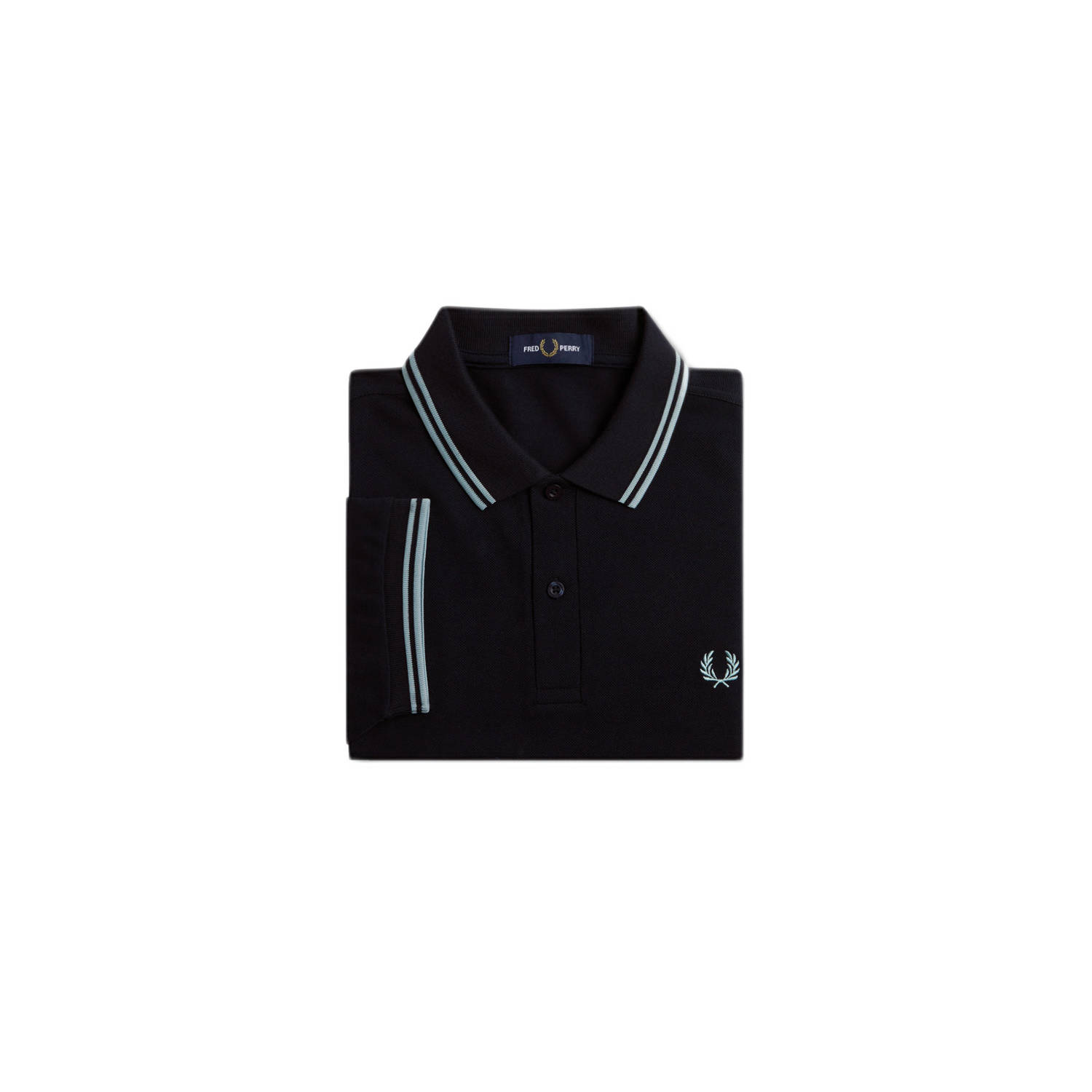 Fred Perry regular fit polo TWIN TIPPED met contrastbies