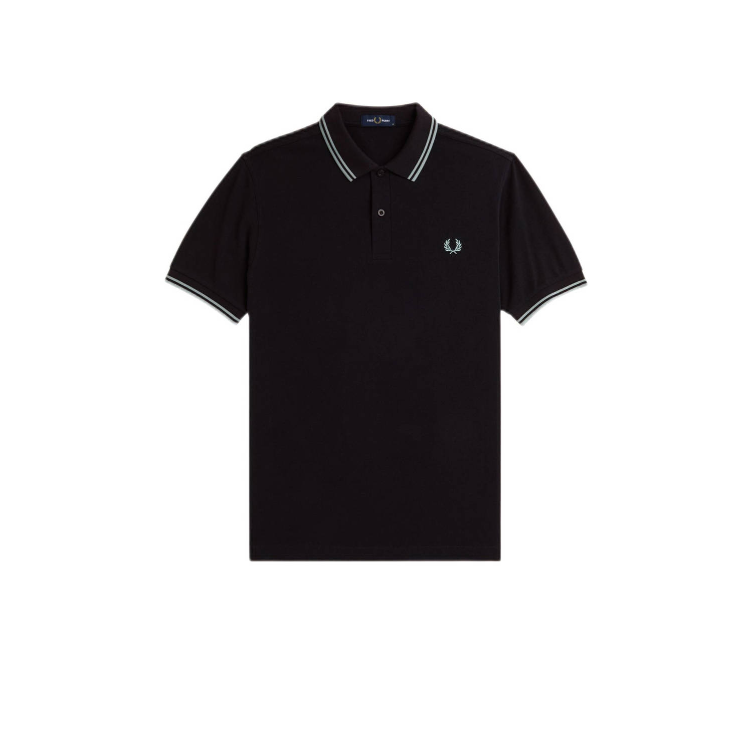Fred Perry regular fit polo TWIN TIPPED met contrastbies
