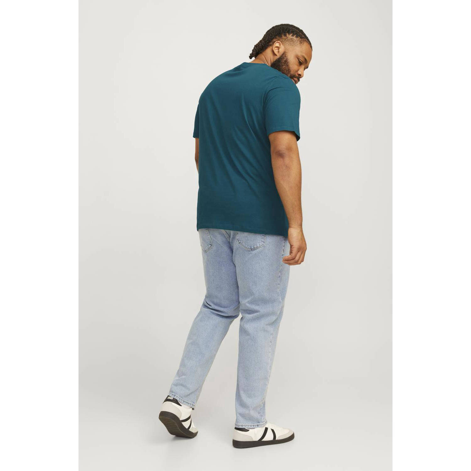 JACK & JONES PLUS SIZE slim fit T-shirt JJECORP Plus Size met printopdruk
