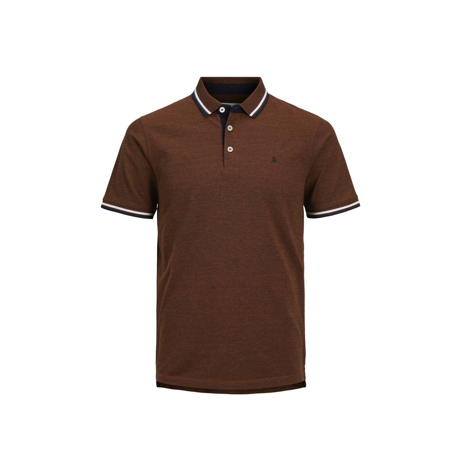 JACK & JONES PLUS SIZE regular fit polo JJEPAULOS Plus Size met logo