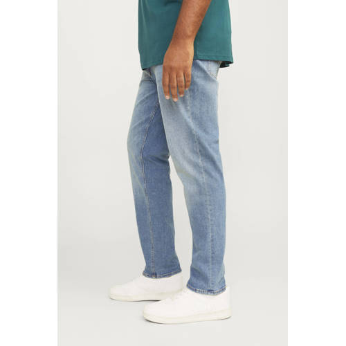 JACK & JONES PLUS SIZE slim fit jeans JJIGLENN JJORIGINAL MF 664 Plus Size blauw afbeelding