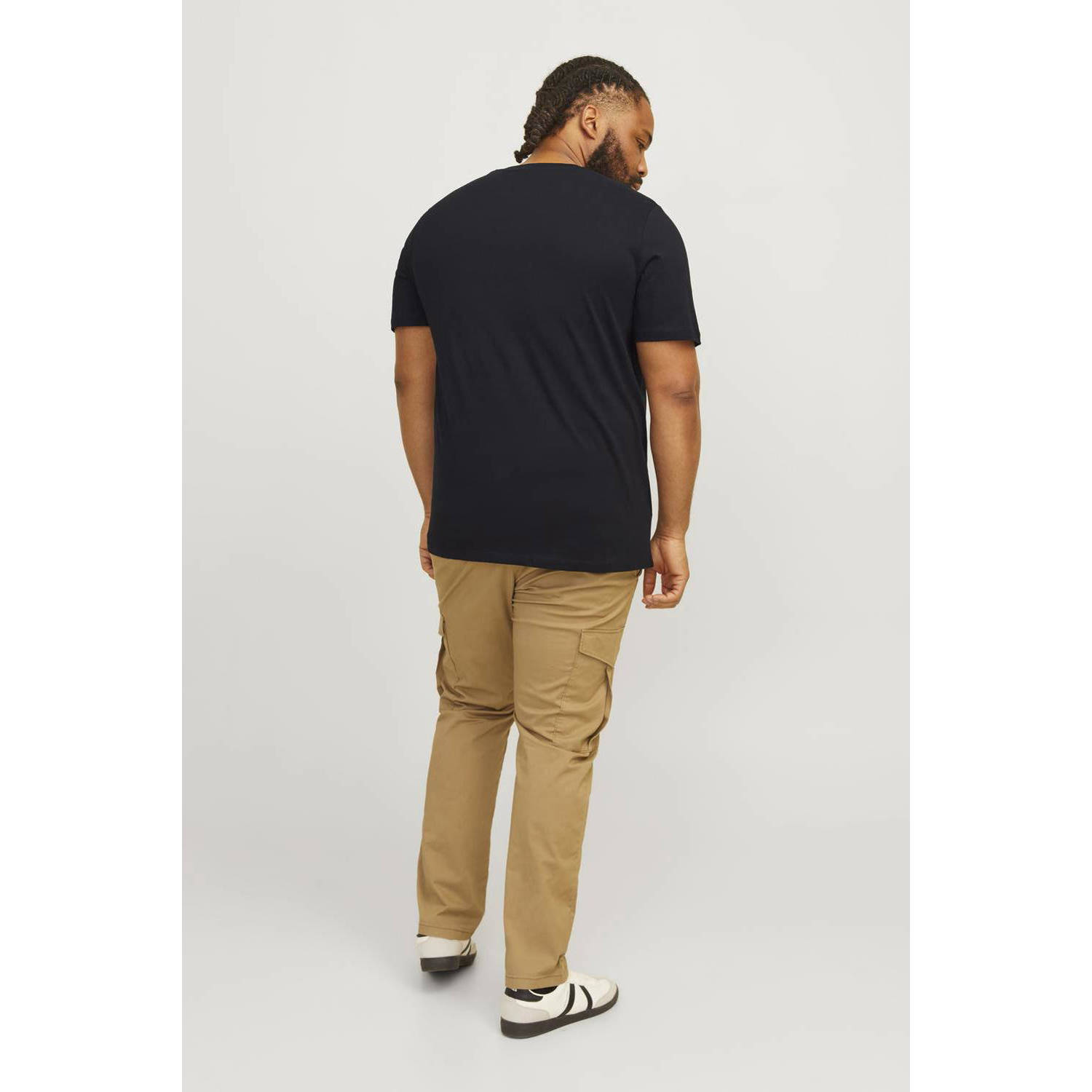 JACK & JONES PLUS SIZE slim fit T-shirt JJECORP Plus Size met printopdruk