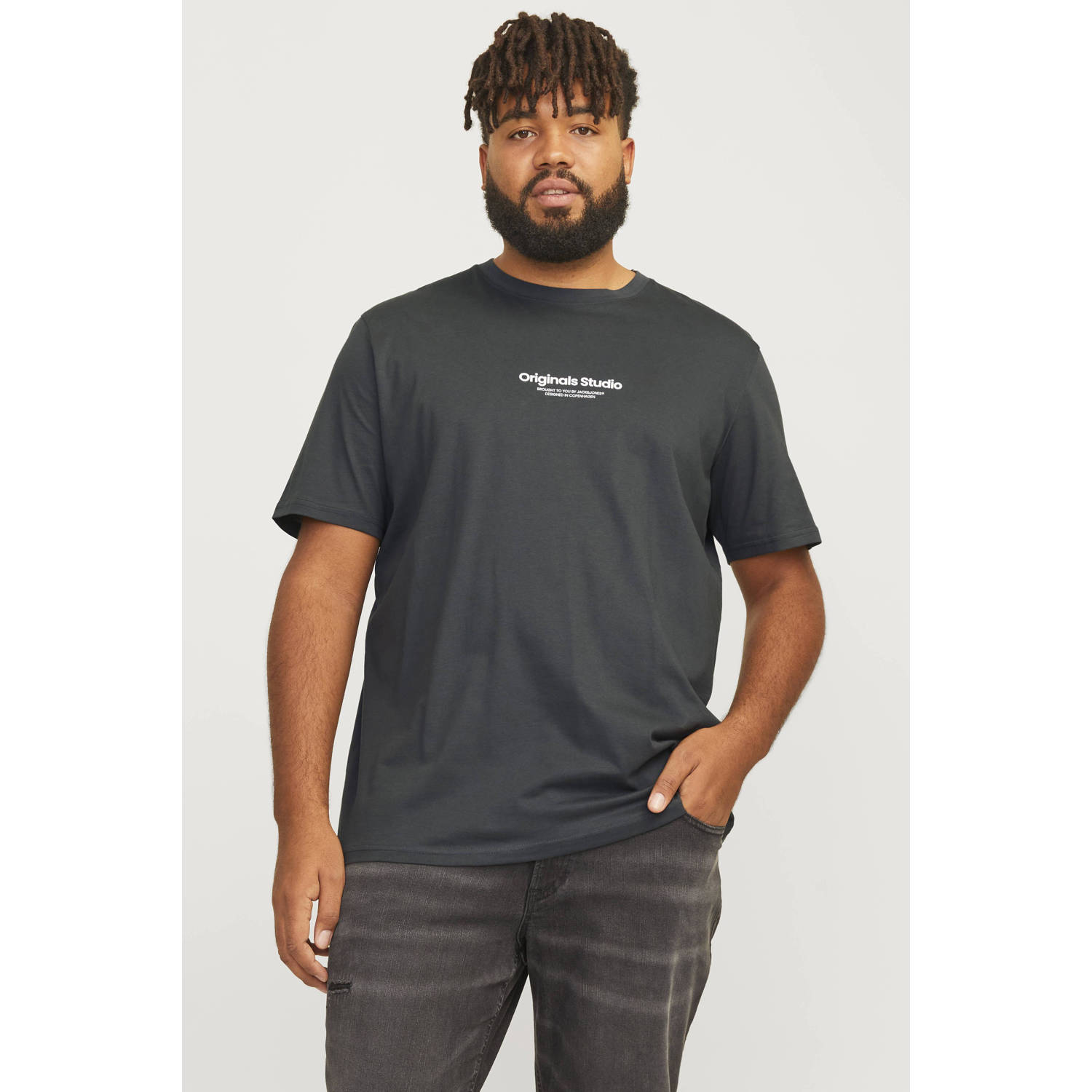 Jack & Jones PlusSize Shirt met korte mouwen JORVESTERBRO TEE SS CREW NECK NOOS PLS
