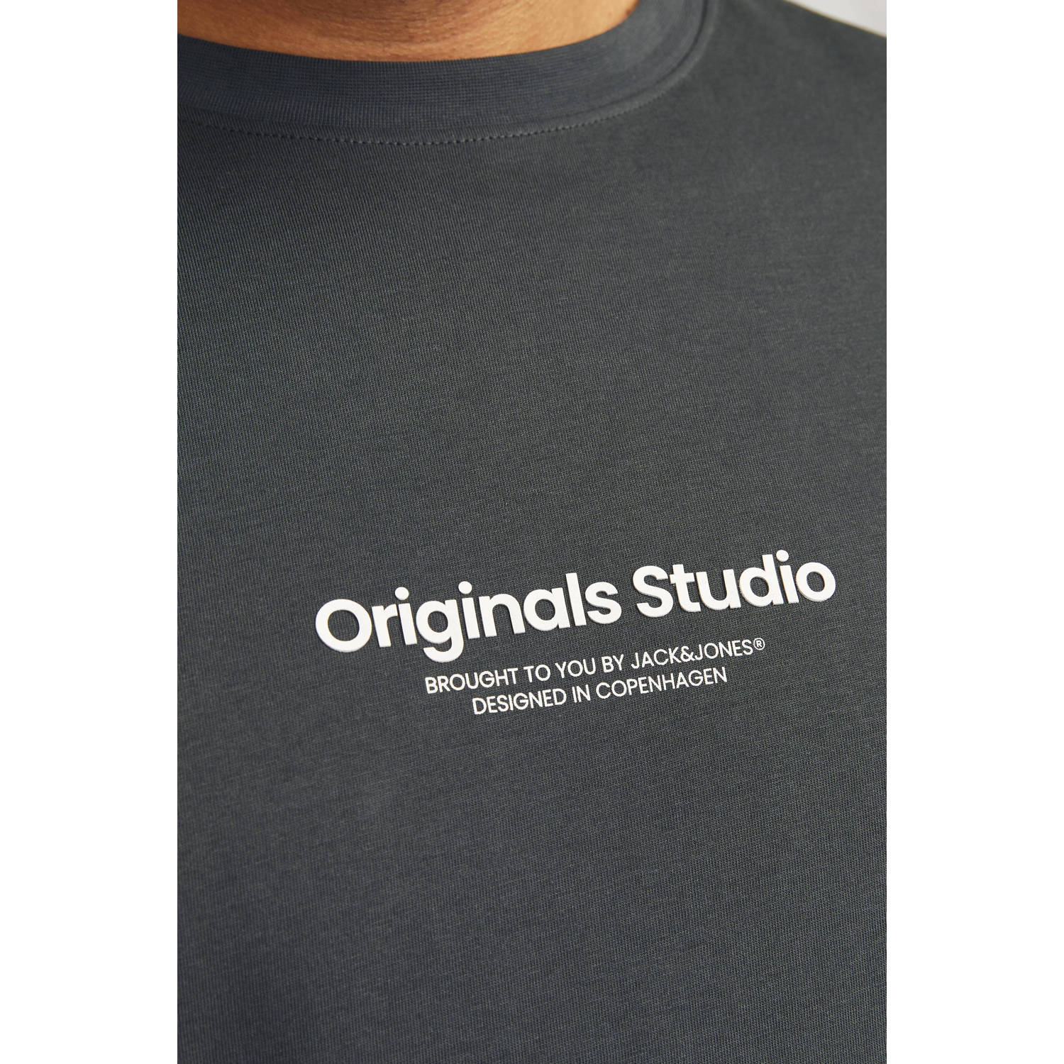 JACK & JONES PLUS SIZE T-shirt grijs