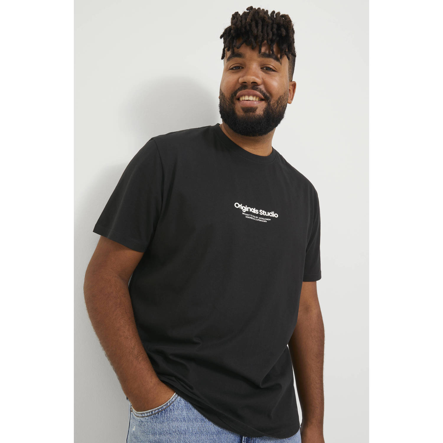 Jack & Jones PlusSize Shirt met korte mouwen JORVESTERBRO TEE SS CREW NECK NOOS PLS