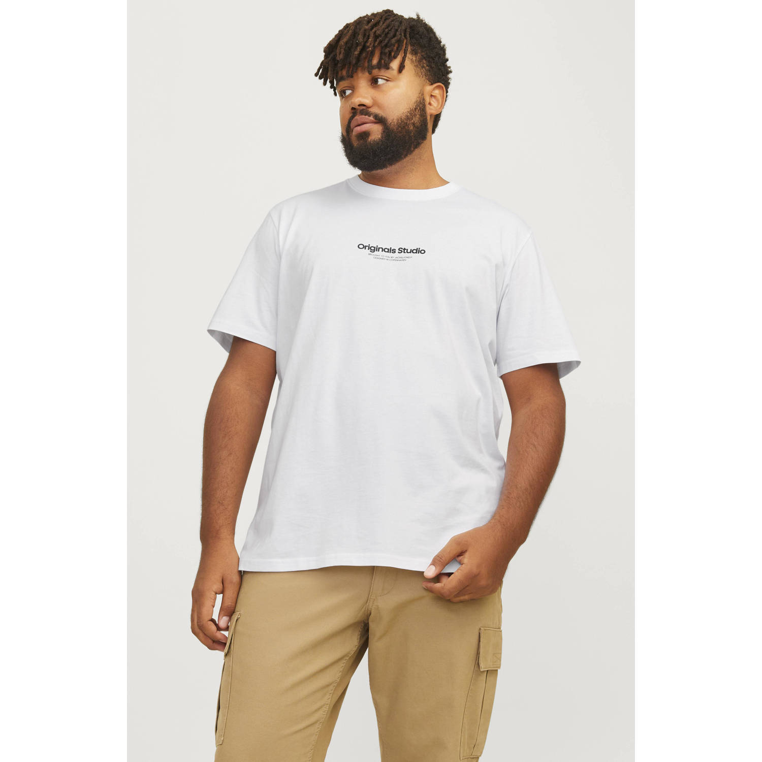 Jack & Jones PlusSize Shirt met korte mouwen JORVESTERBRO TEE SS CREW NECK NOOS PLS