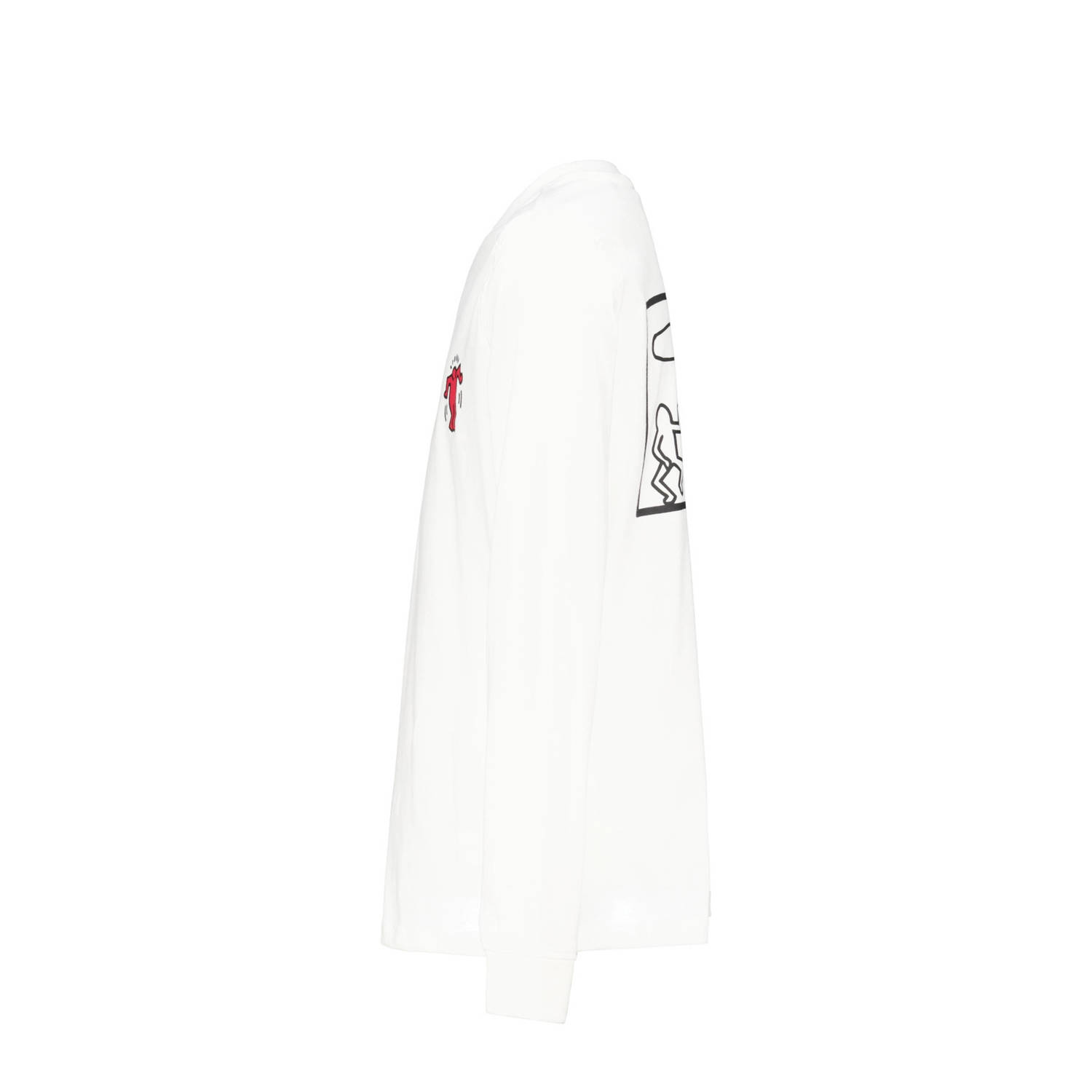 America Today longsleeve met backprint ecru