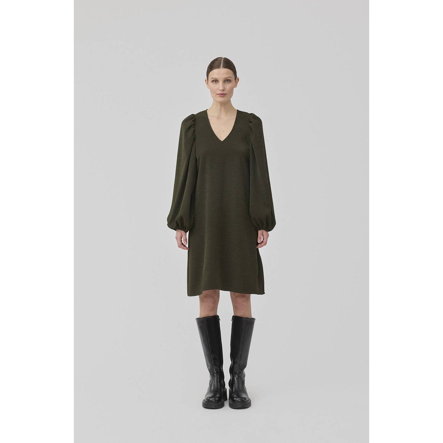 MODSTRÖM Modström Dames Jurken Karlimd Short Dress Donkergroen