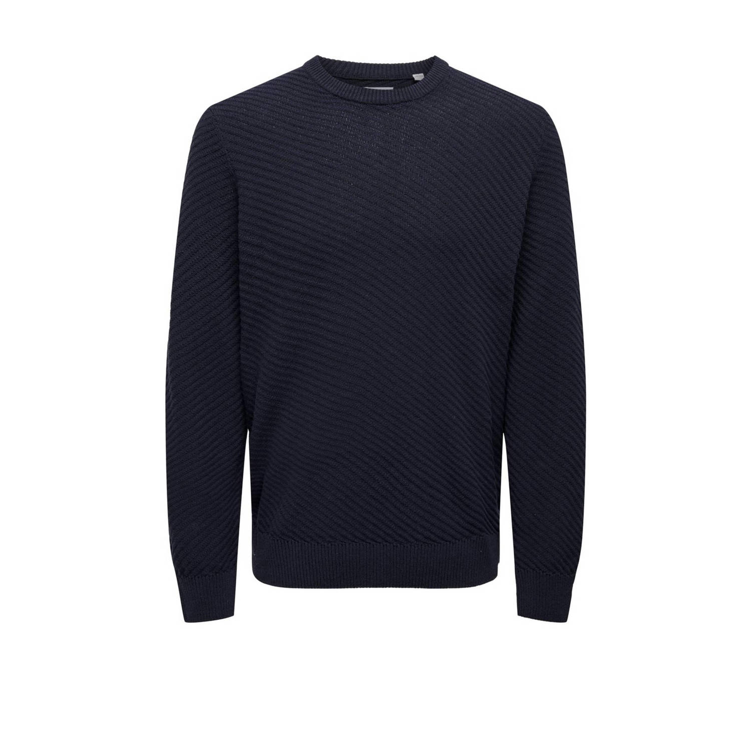 ONLY & SONS gebreide trui ONSFOSTER donkerblauw