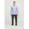 JJ REBEL regular fit overhemd JREBOSCAR blauw