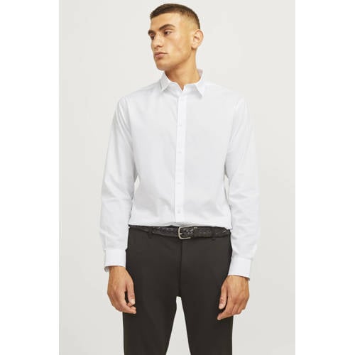JJ REBEL slim fit overhemd JREBGAVIN wit afbeelding