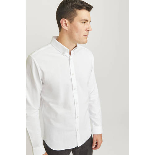 JJ REBEL regular fit overhemd JREBOSCAR wit afbeelding