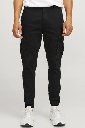 slim fit cargobroek JREBMICHAEL zwart