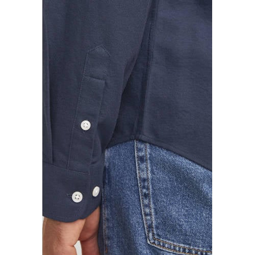 JJ REBEL regular fit overhemd JREBOSCAR donkerblauw afbeelding