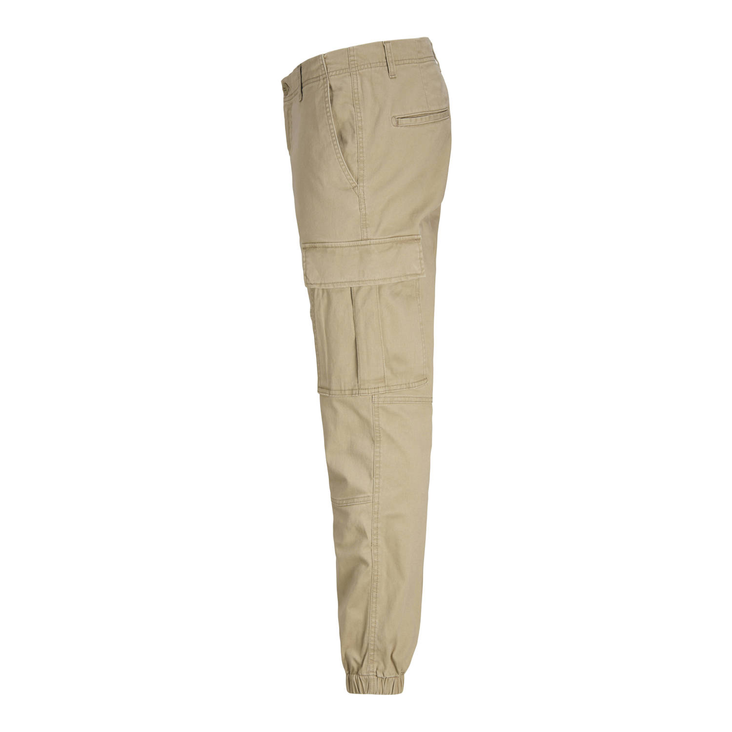 JJ REBEL slim fit cargo broek JREBMICHAEL beige