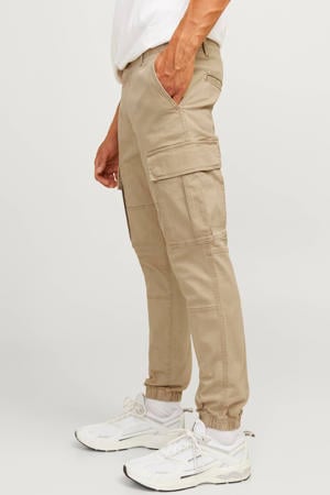 slim fit cargobroek JREBMICHAEL beige
