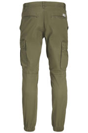 thumbnail: JJ REBEL slim fit cargobroek JREBMICHAEL donkergroen