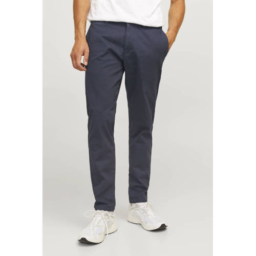 JJ REBEL slim fit chino JREBMICHAEL donkerblauw afbeelding