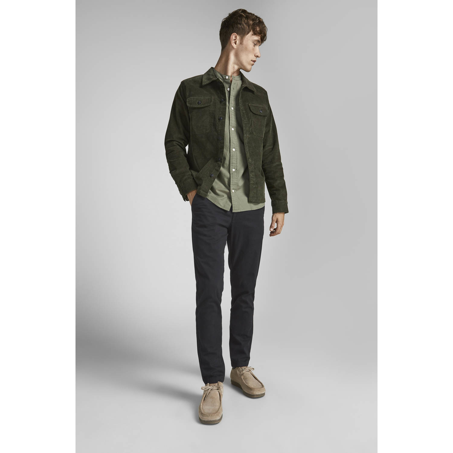 JJ REBEL slim fit chino JREBMICHAEL zwart