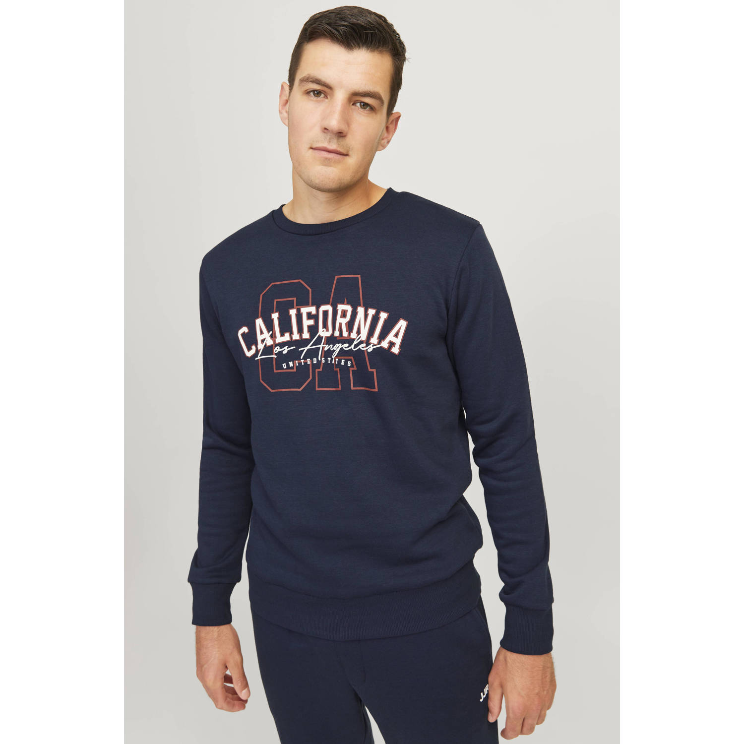 JJ REBEL sweater JREBNEWYORK donkerblauw