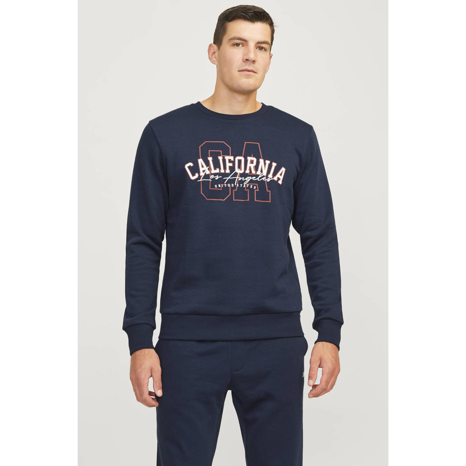 JJ REBEL sweater JREBNEWYORK donkerblauw