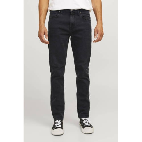 JJ REBEL tapered fit jeans JREBADAM black denim afbeelding