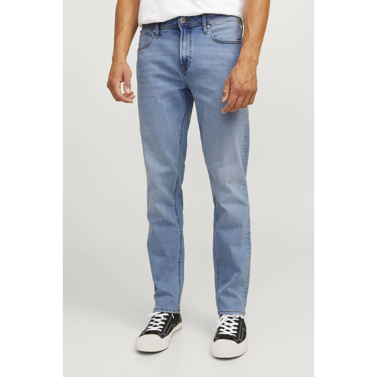 JJ REBEL tapered fit jeans JREBADAM JJCRAFT MF 330 blauw