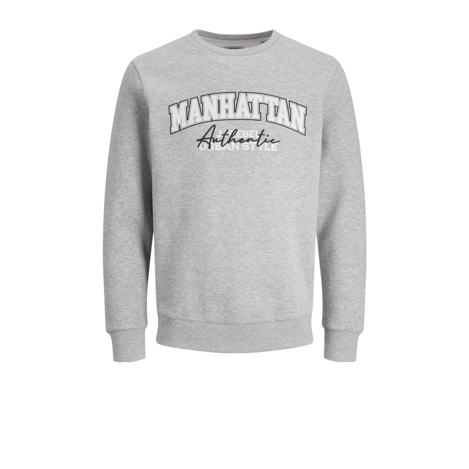JJ REBEL sweater JREBNEWYORK grijs