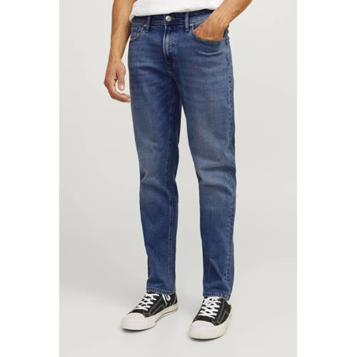 JJ REBEL tapered fit jeans JREBADAM dark blue denim afbeelding